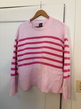 Gap pink 100% cotton sweater